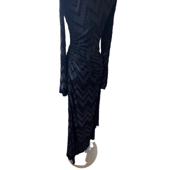 Victoria Beckham Eyelet Embroidered Jersey Dress with Twist Detail - Picture 16 of 16